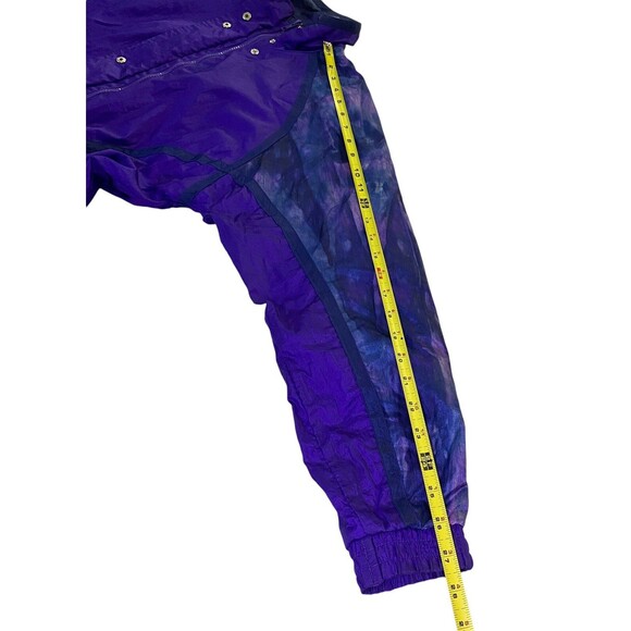 Vintage Lavon 80s Windbreaker Nylon Zip Up Jacket Purple Blue Size Small ***READ - Picture 9 of 12